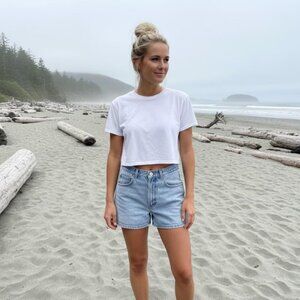 Ladies Hollywood Jean Shorts